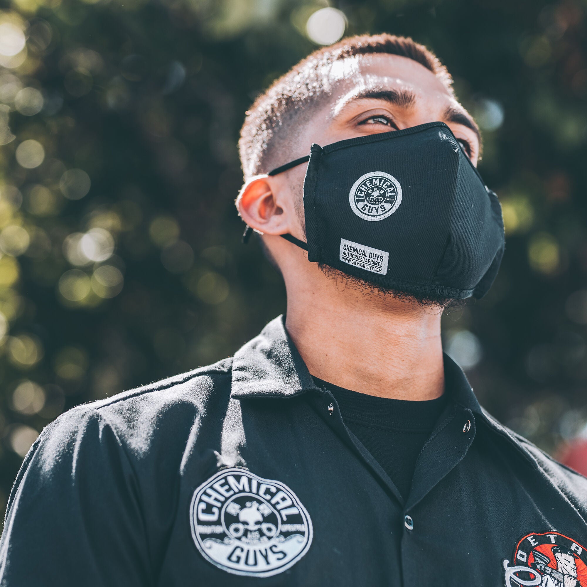 Chemical Guys Black Cotton Non-Medical Face Mask - Image 4
